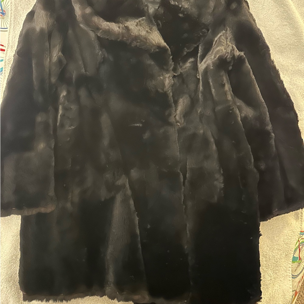Blank mink coat